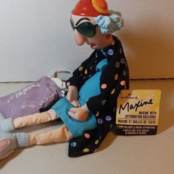 Hallmark Vintage Maxine Doll with (4) Affirmation Balloons - Picture 3 of 7